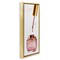 Stupell Industries Makeup Nail Polish Brush Gold & Pink Framed Floater Canvas Wall Art